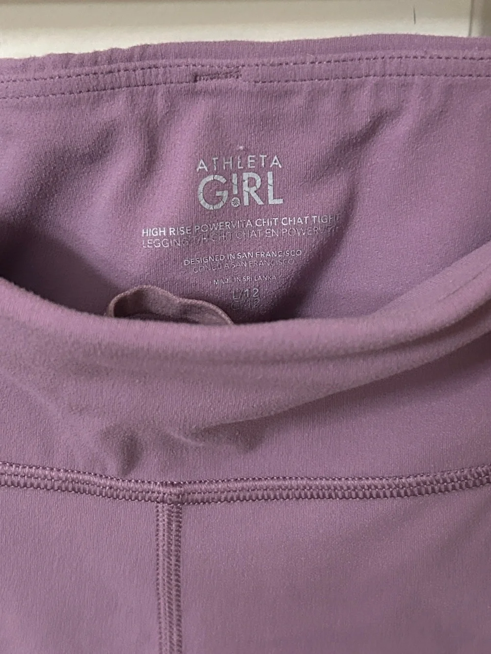 Athleta Girls Two Piece Activewear Set sports bra/leggings Size Large (12)